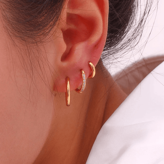 Boucles d’oreilles en acier inoxydable pas cher 