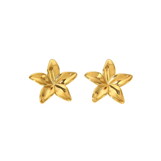 Flora | Boucles d’oreilles en acier inoxydable