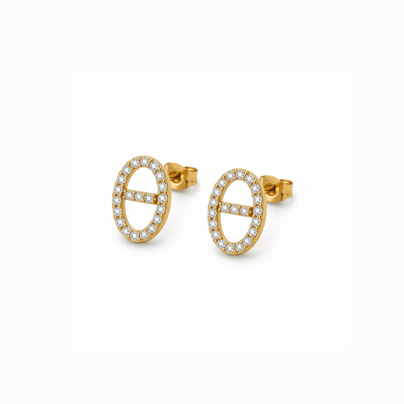 Boucles d’oreilles maille marine en acier inoxydable 