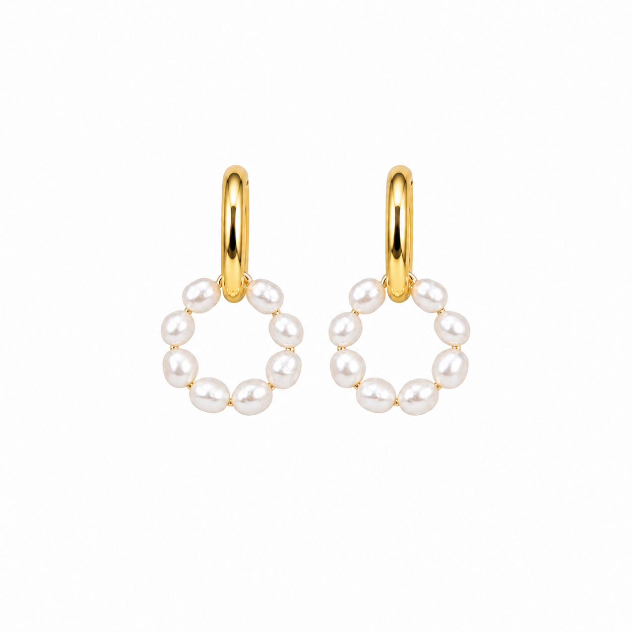 Boucles d’oreilles perles d’eau douce 