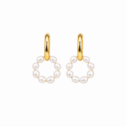 Boucles d’oreilles perles d’eau douce 