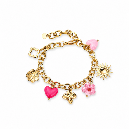 Bracelet charms en acier inoxydable 