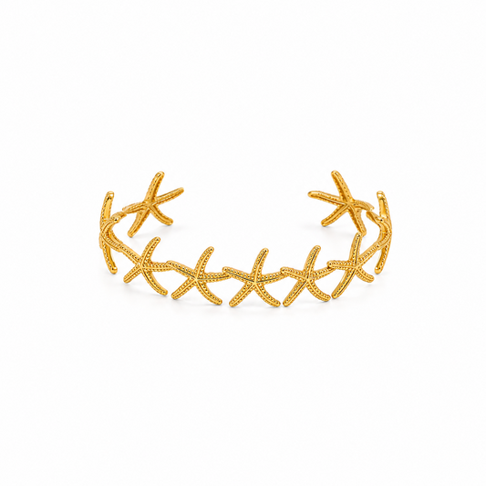 Bracelet étoiles de mer acier inoxydable 
