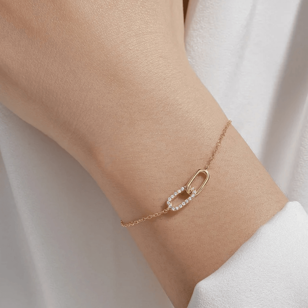 Lanna | Bracelet en argent plaqué à l’or 18 carats