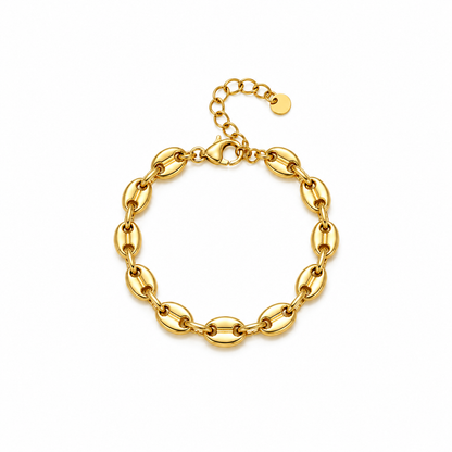 Bracelet grain de café en acier inoxydable 
