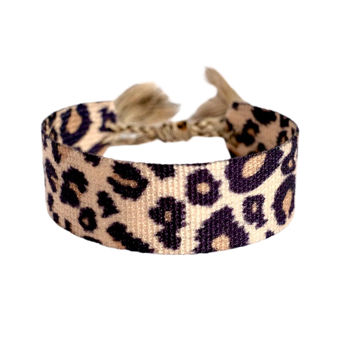 Léopard | Bracelet tressé en coton