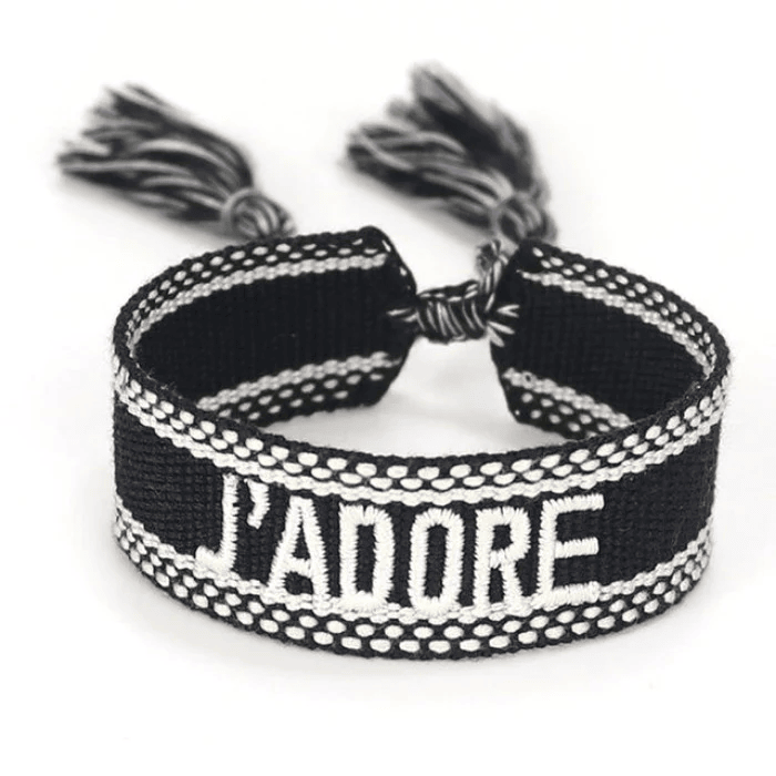 Bracelet j’adore tressé