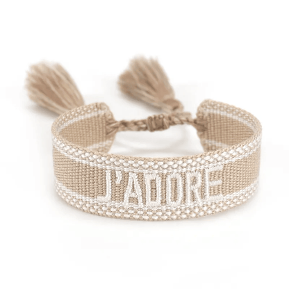 Bracelet j’adore tressé pas cher 