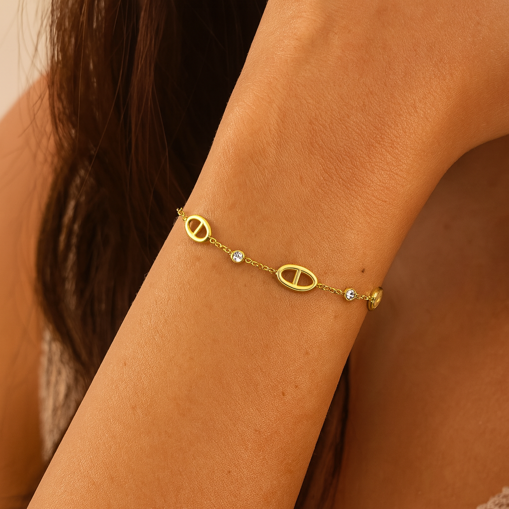 Bracelet maille marine acier inoxydable 