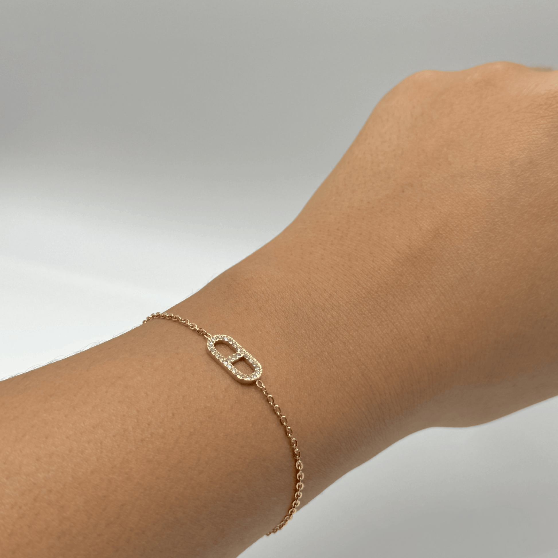 Bracelet maille marine en acier inoxydable et diamant doré pas cher cadeau pour femme 