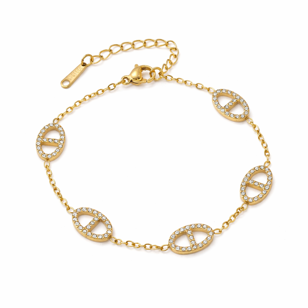 Bracelet maille en acier inoxydable 