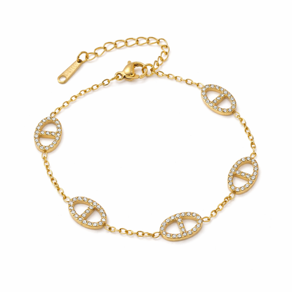 Bracelet maille en acier inoxydable 