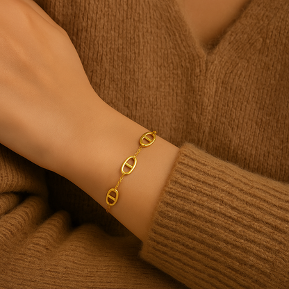 Bracelet maille en acier inoxydable 