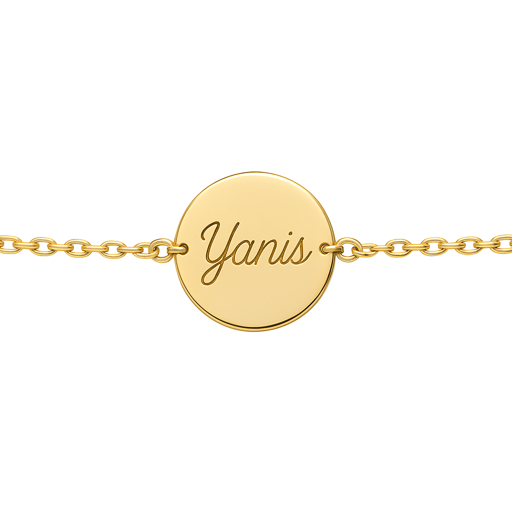 Bracelet gravure en acier inoxydable 