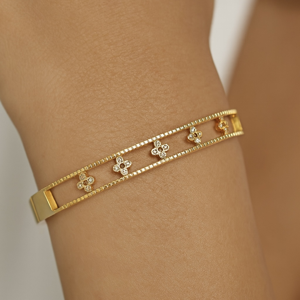 Jonc trèfles en acier inoxydable 