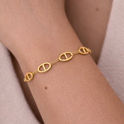 Bracelet maille marine en acier inoxydable 