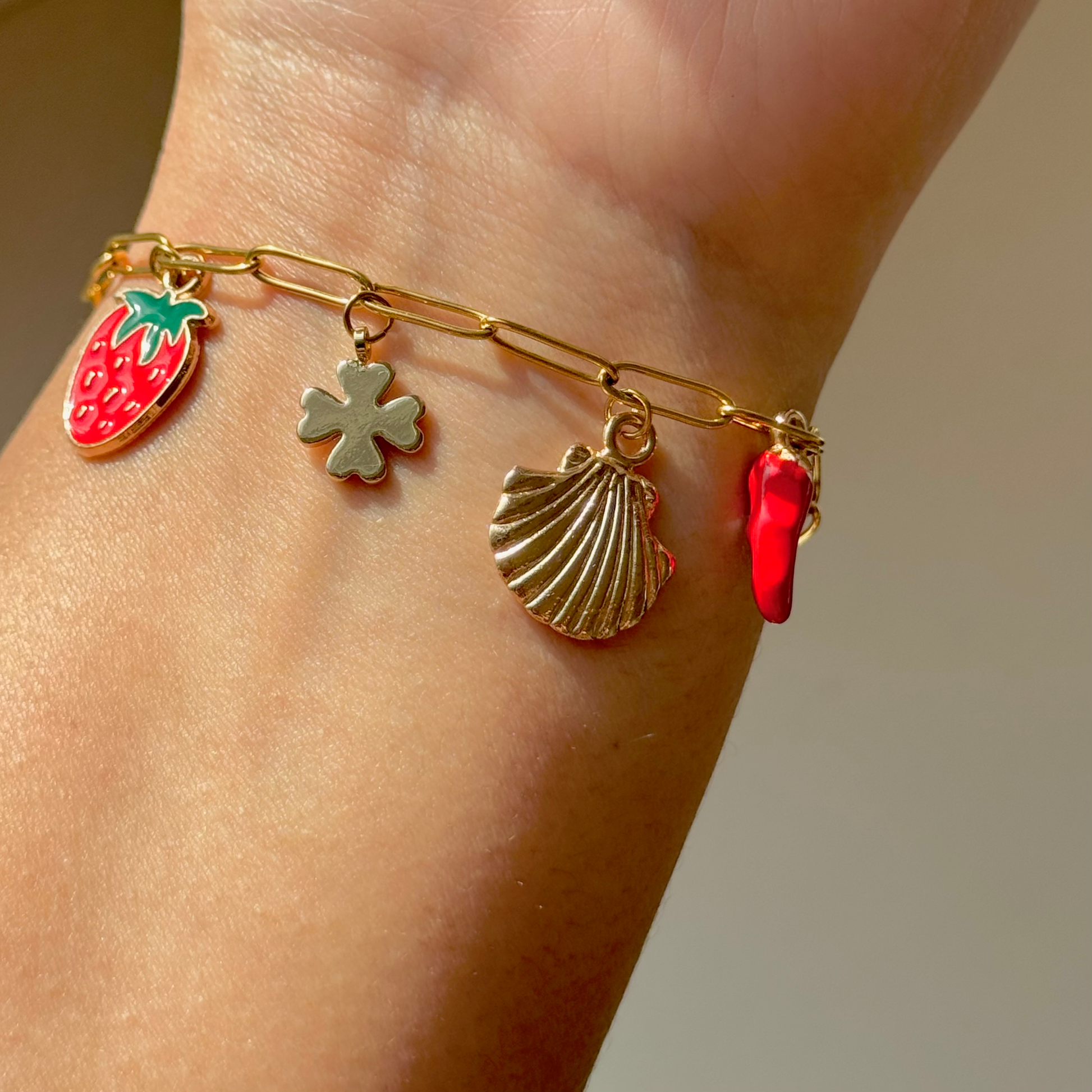 Charms pas cher bracelet en acier inoxydable 