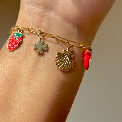 Charms pas cher bracelet en acier inoxydable 