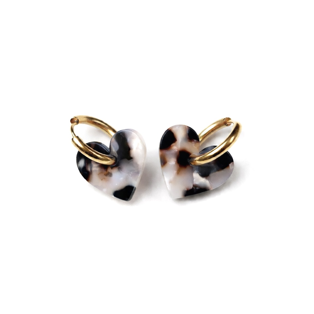 Coeur | Boucles d’oreilles en acier inoxydable