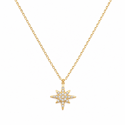 Collier étoile en acier inoxydable 