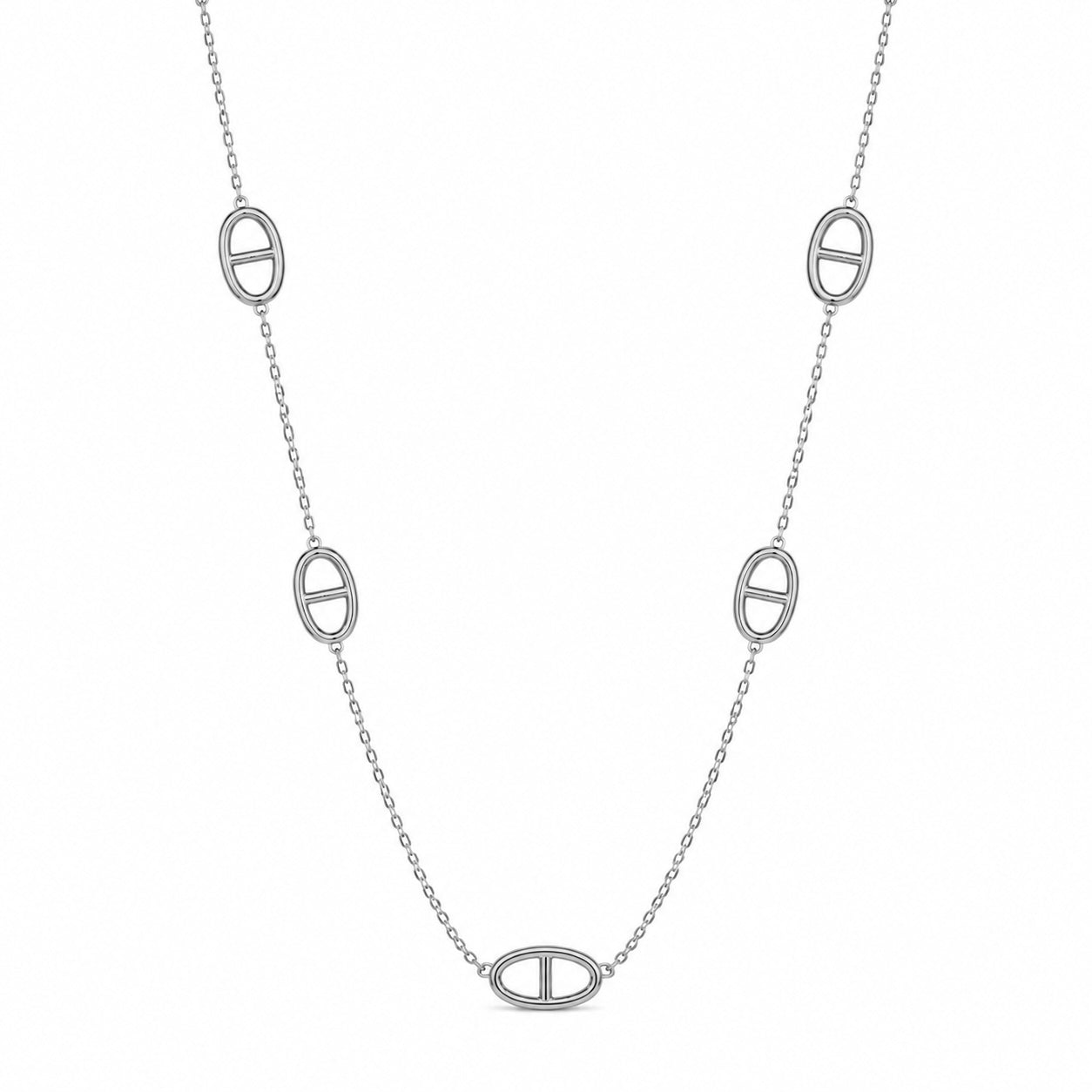 Collier maille marine en acier inoxydable 