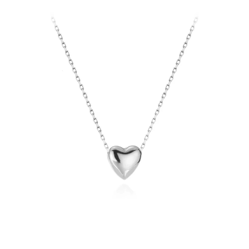 Collier cœur en acier inoxydable 