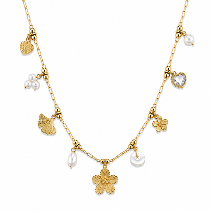 Collier charms en acier inoxydable 