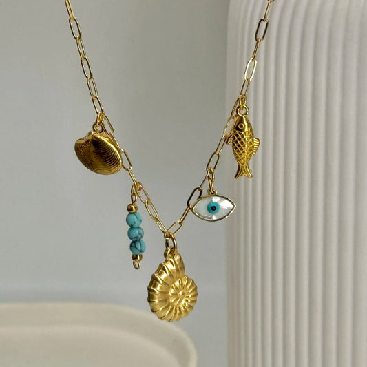 Collier Charms acier inoxydable 