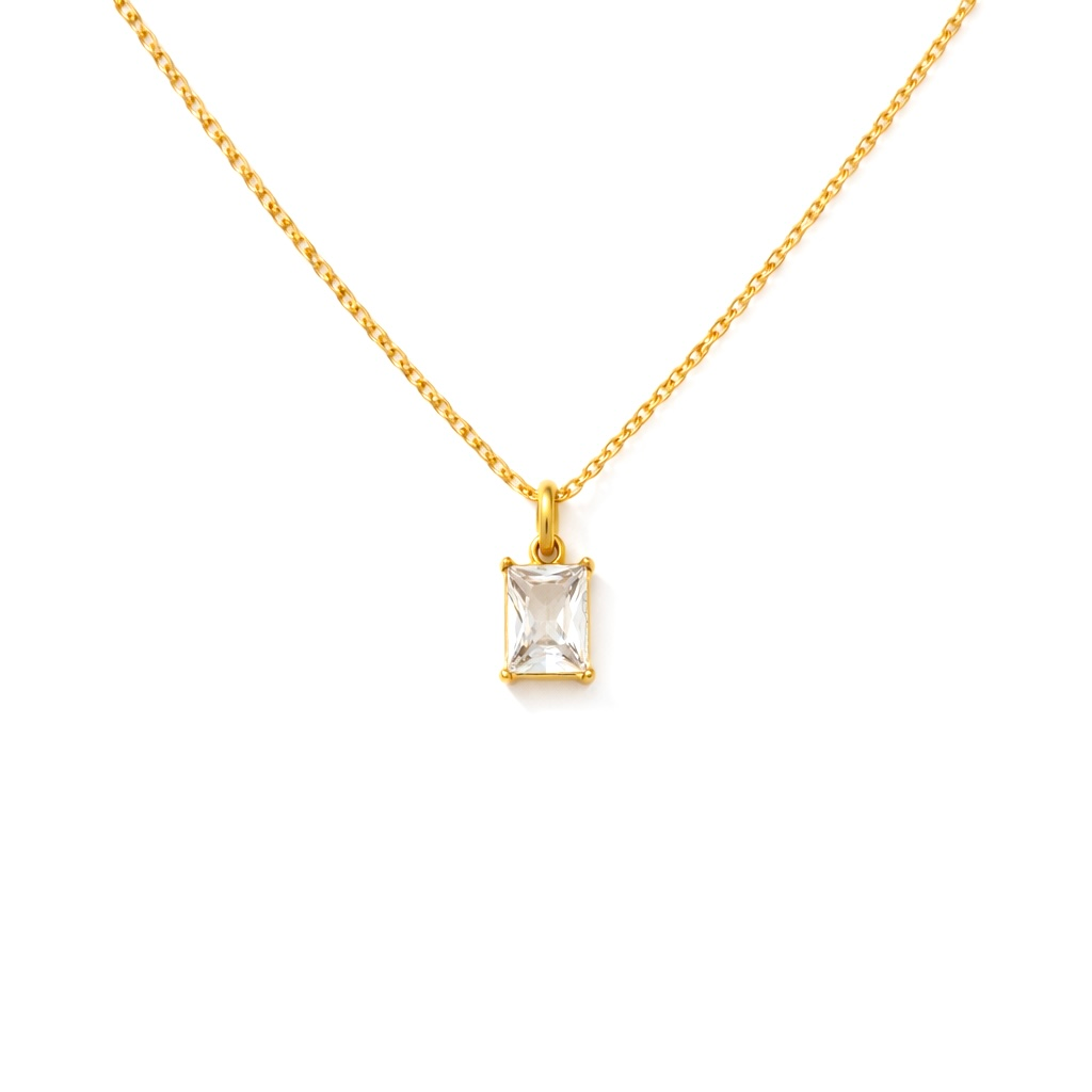 Collier diamant en acier inoxydable 