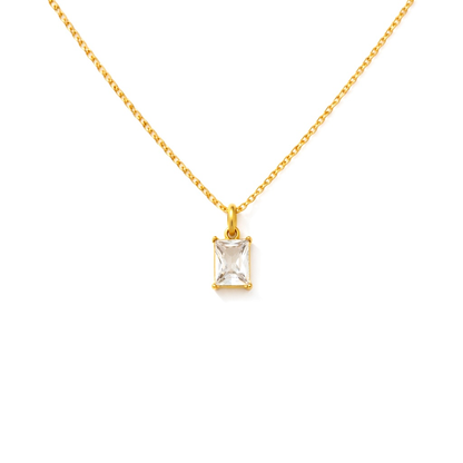 Collier diamant en acier inoxydable 