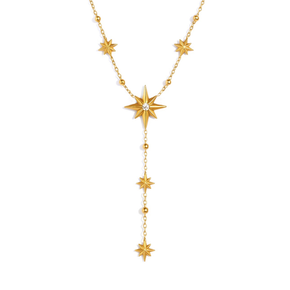 Collier étoile en acier inoxydable 