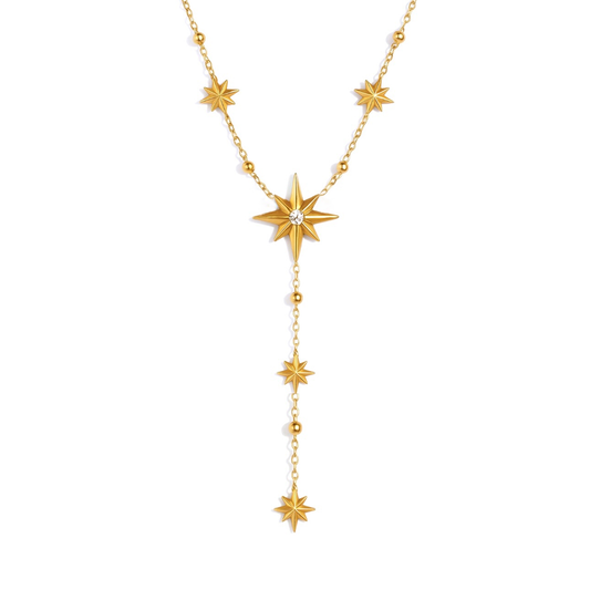 Collier étoile en acier inoxydable 