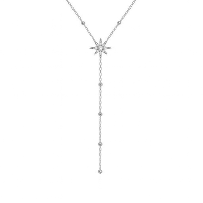 Collier étoile Y en acier inoxydable 