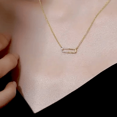 Elyna | Collier en argent plaqué à l’or 18 carats