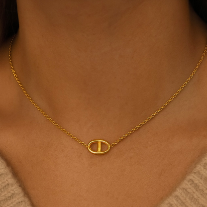Collier maille en acier inoxydable