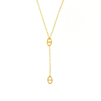 Collier y maille en acier inoxydable 