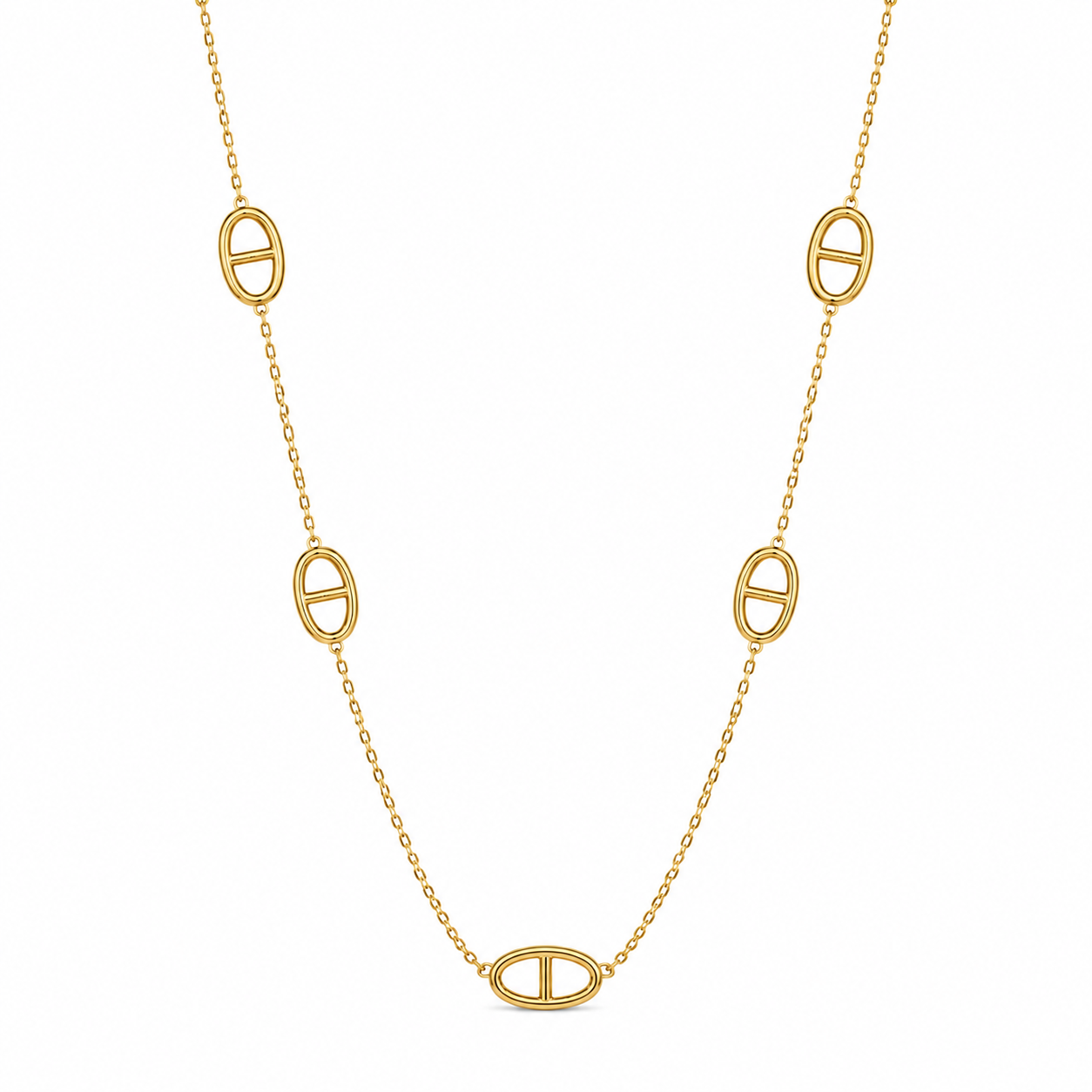 Collier maille marine en acier inoxydable 