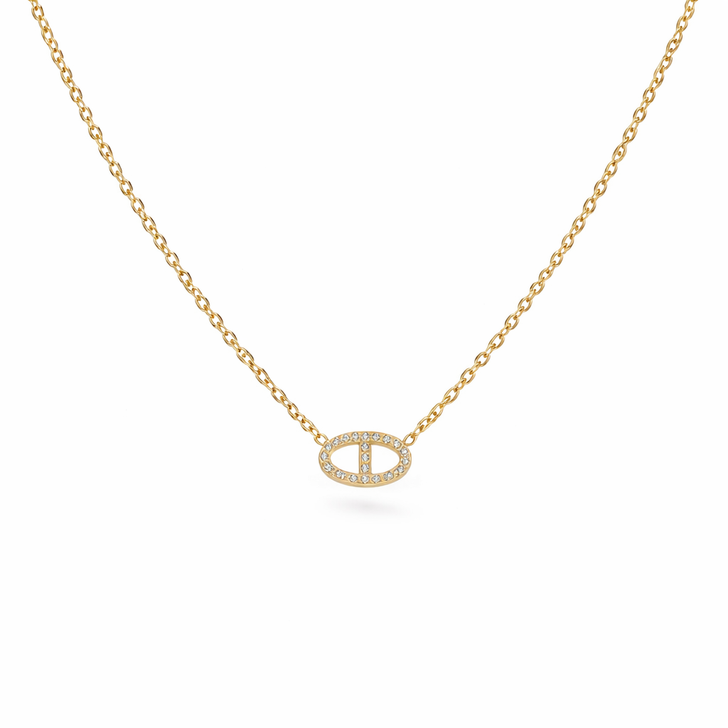 Collier maille marine en acier inoxydable 
