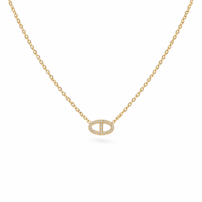 Collier maille marine en acier inoxydable 