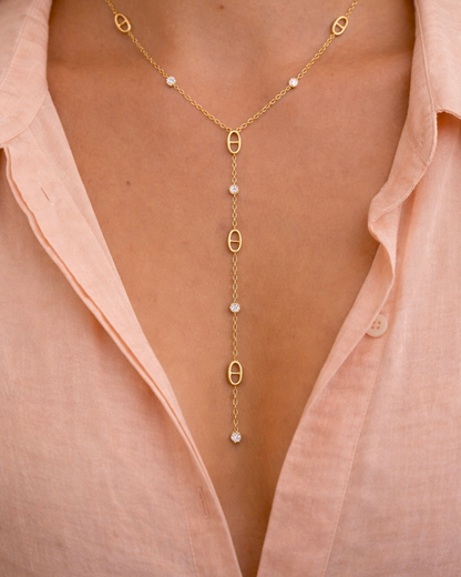 Collier maille marine en acier inoxydable 