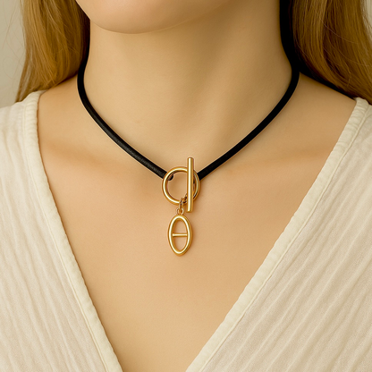 Luna | Collier en ras du cou en acier inoxydable