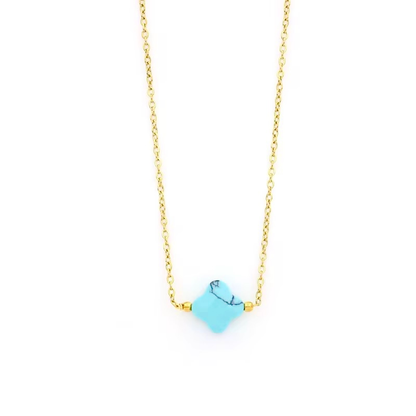 Collier trèfle en acier inoxydable 
