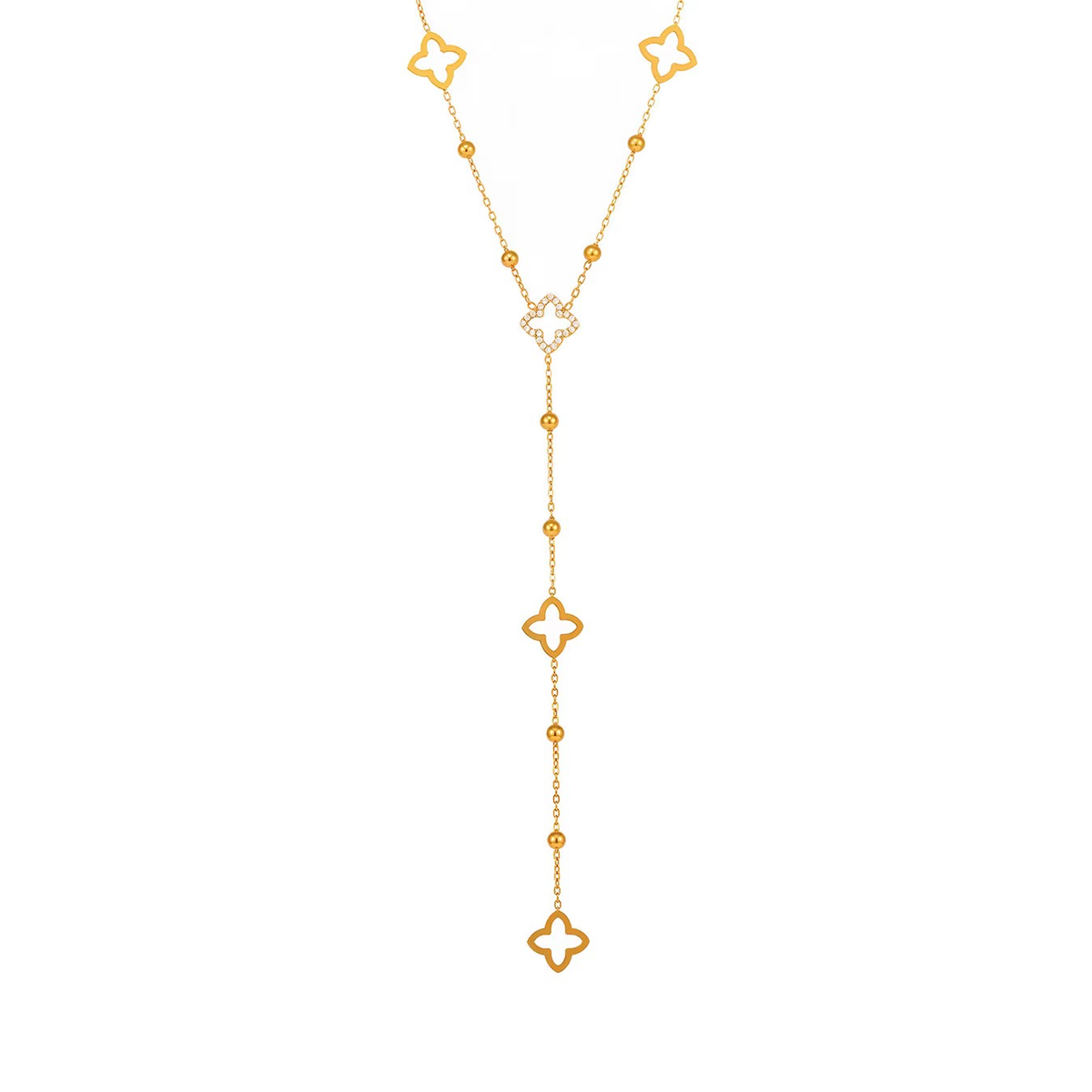 Collier y en acier inoxydable 