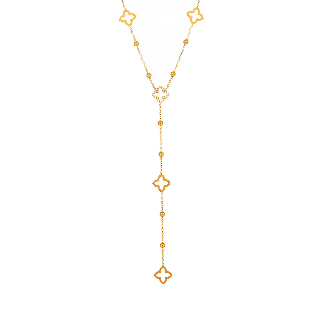 Collier y en acier inoxydable 