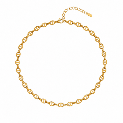 Collier chaîne ancre maille marine 