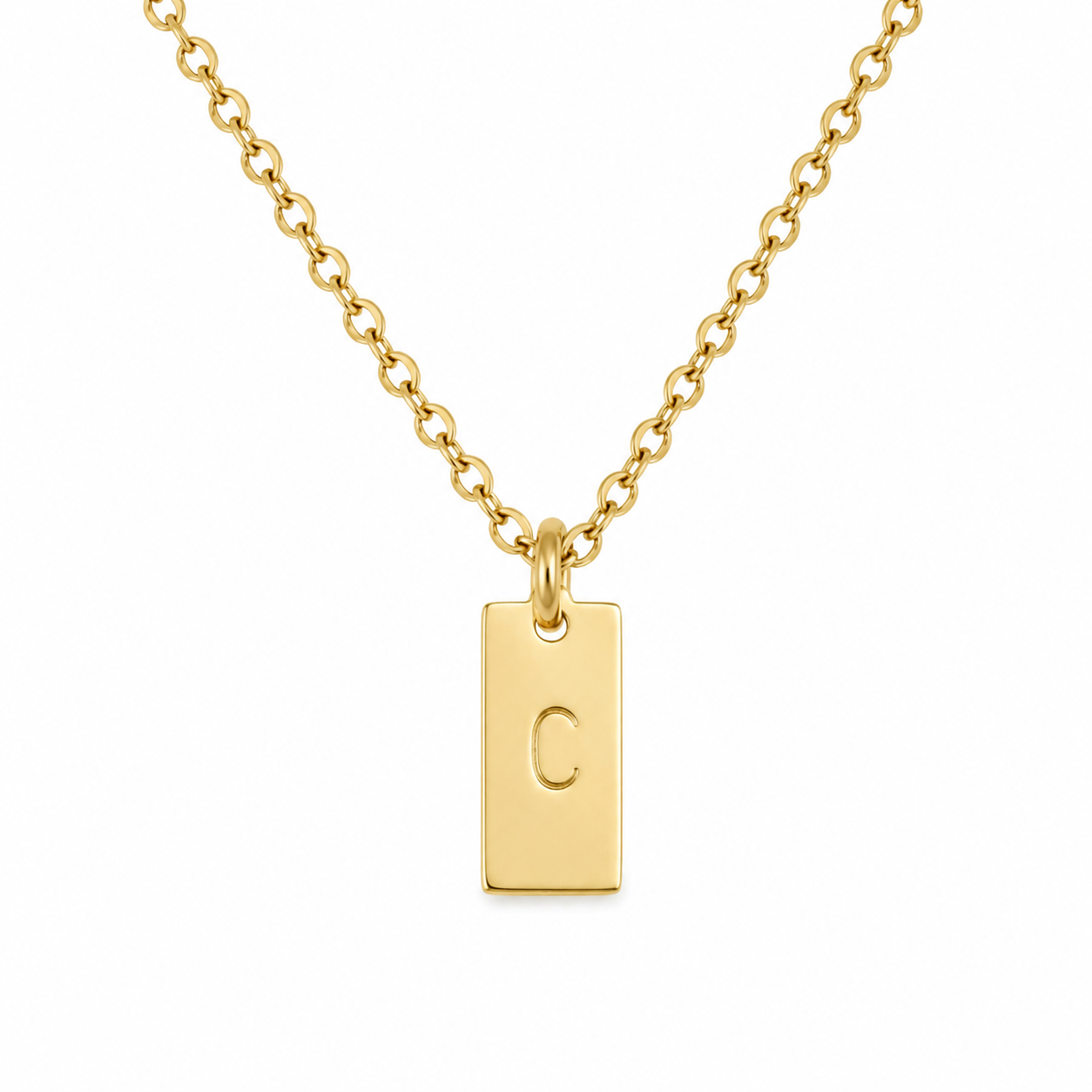 Collier estampé en acier inoxydable 