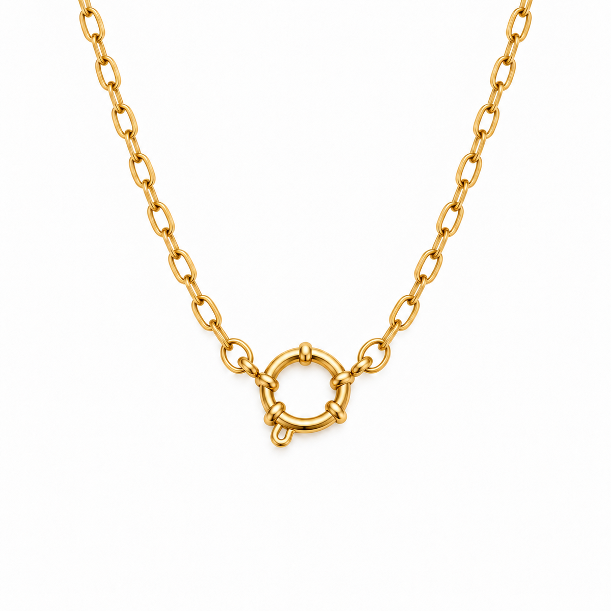Collier à charms en acier inoxydable 