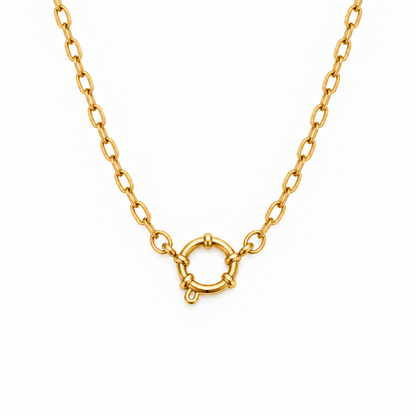 Collier à charms en acier inoxydable 