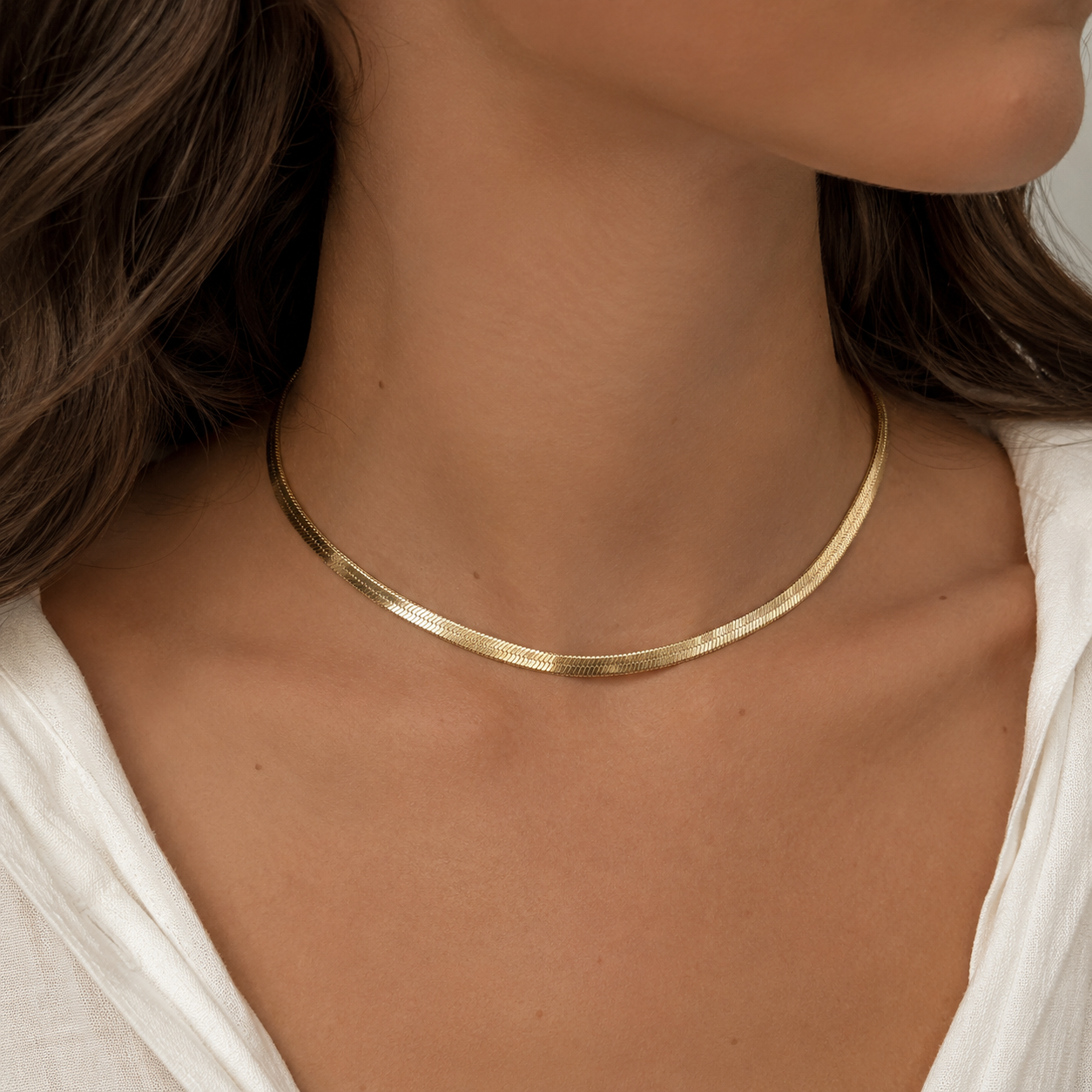 Collier serpent en acier inoxydable 