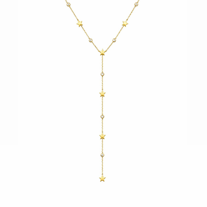 Collier étoile en forme Y en acier inoxydable 